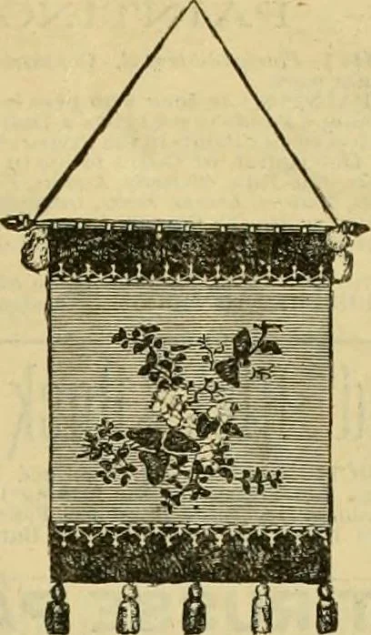 An illustration from Ingalls' illustrated catalogue and special wholesale price list of stamped goods, stamping outfits, fancy work materials, Briggs' transfer patterns, fancy work books and art novelties, 1887, leaf 18