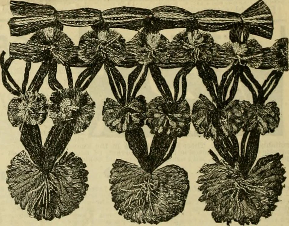 An illustration from Ingalls' illustrated catalogue and special wholesale price list of stamped goods, stamping outfits, fancy work materials, Briggs' transfer patterns, fancy work books and art novelties, 1887, leaf 19