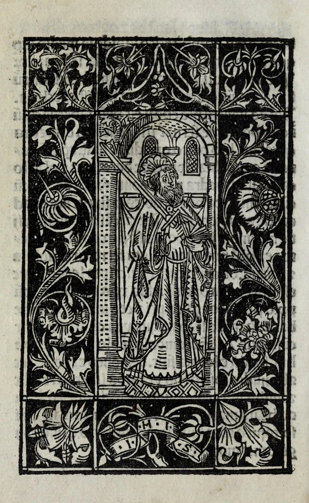 An illustration from In isto opusculo dicit' quomodo Romulus [&] Remus nati sunt [&] educati... De indulgentijs omnium ecclesiarum [&] reliquijs que Rome existunt. De staionibus in eisde₅ per circulum anni [&]c, leaf 56