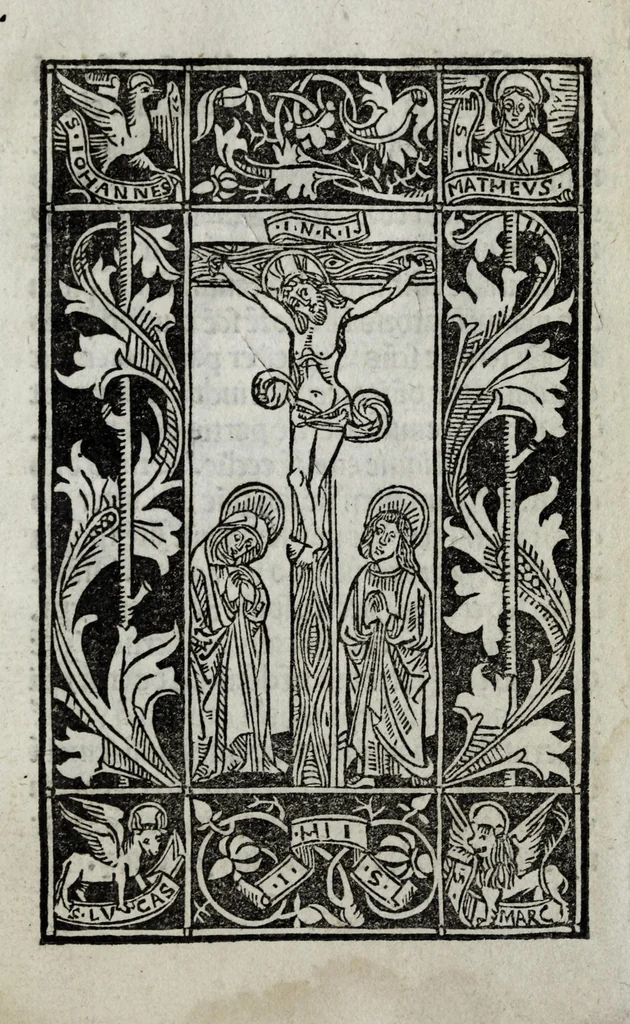 An illustration from In isto opusculo dicit' quomodo Romulus [&] Remus nati sunt [&] educati... De indulgentijs omnium ecclesiarum [&] reliquijs que Rome existunt. De staionibus in eisde₅ per circulum anni [&]c, leaf 67