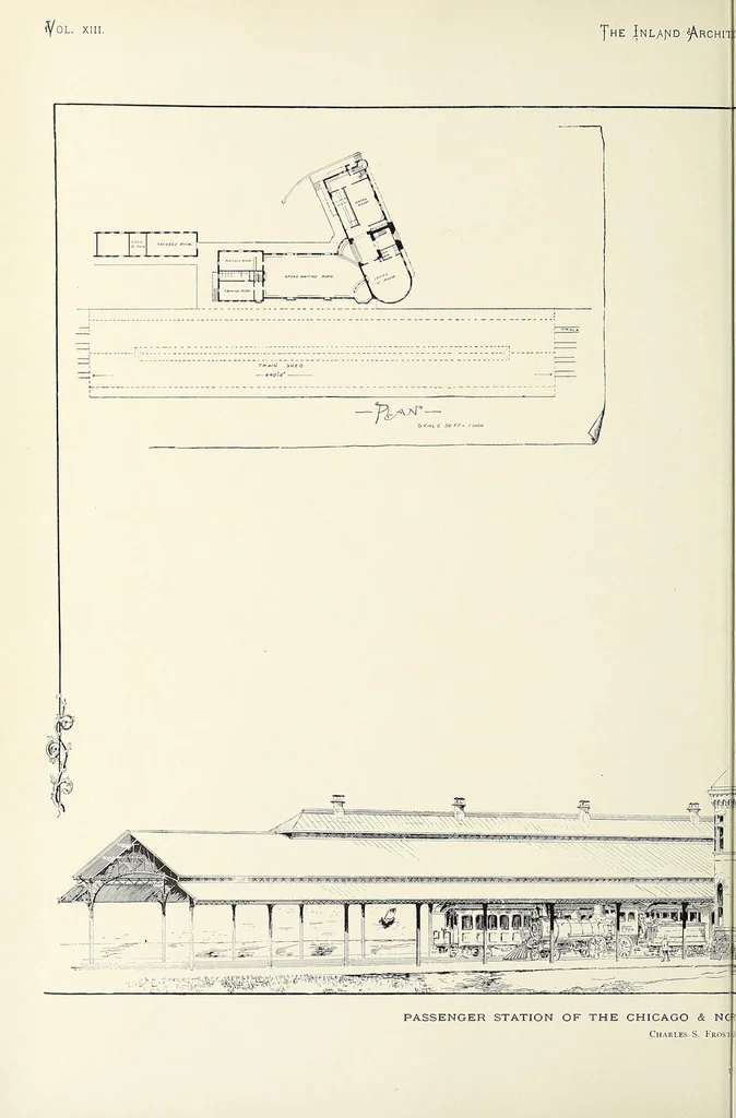 An illustration from The Inland architect and news record, 1887, leaf 64