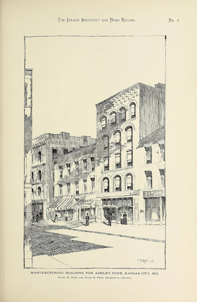 An illustration from The Inland architect and news record, 1887, leaf 57