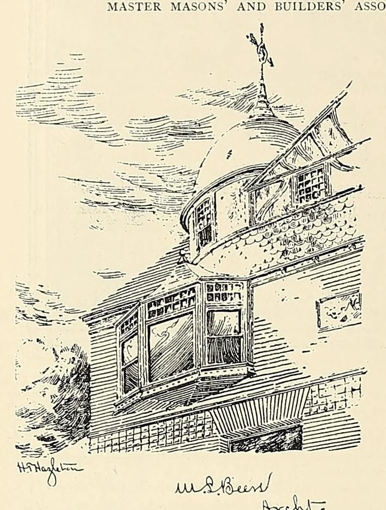 An illustration from The Inland architect and news record, 1887, leaf 202