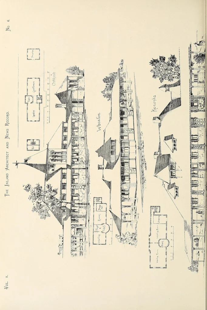 An illustration from The Inland architect and news record, 1887, leaf 332