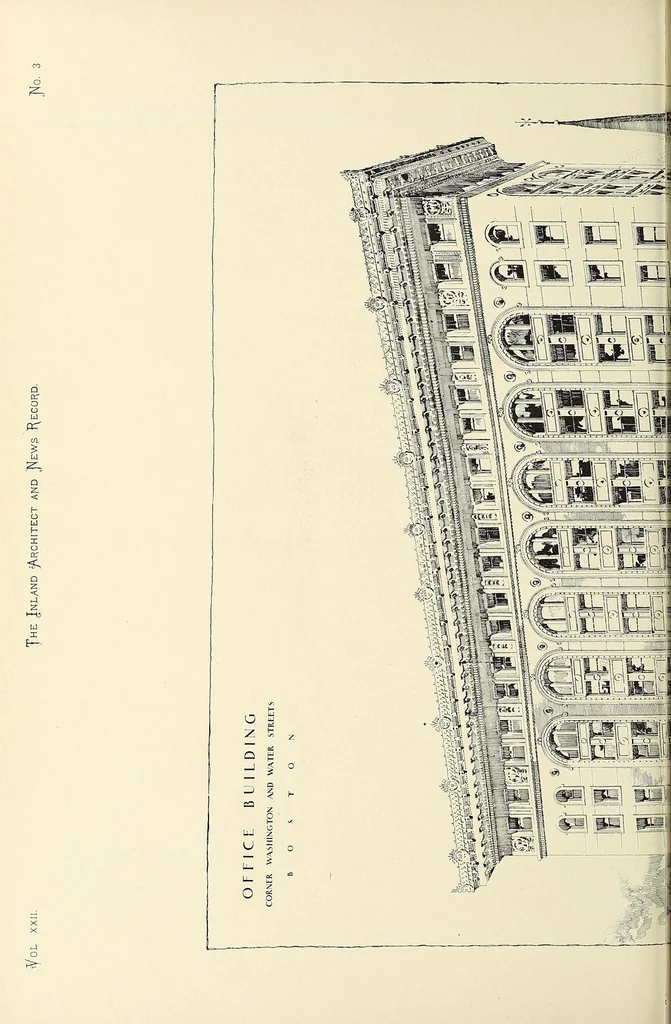 An illustration from The Inland architect and news record, 1887, leaf 128