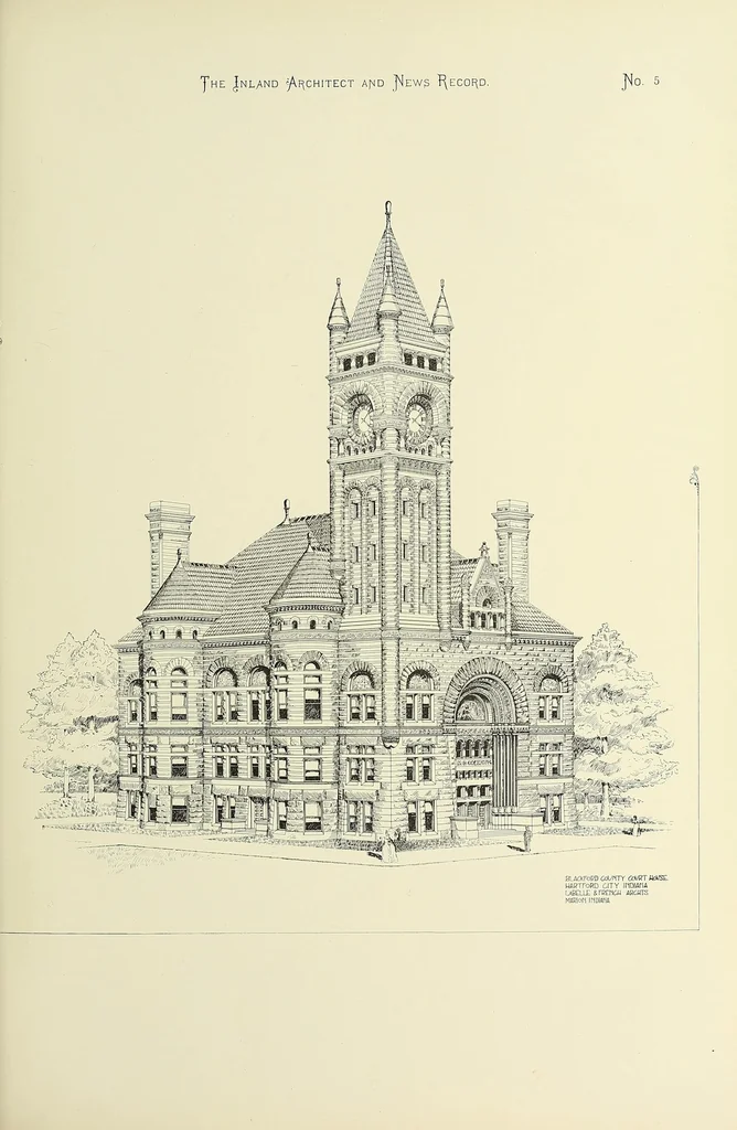 An illustration from The Inland architect and news record, 1887, leaf 229