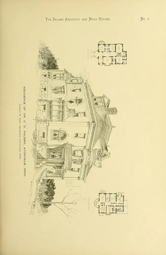 An illustration from The Inland architect and news record, 1887, leaf 27