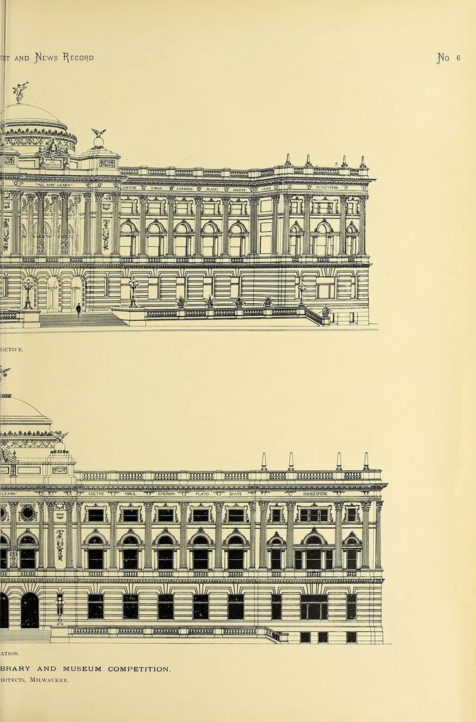 An illustration from The Inland architect and news record, 1887, leaf 295
