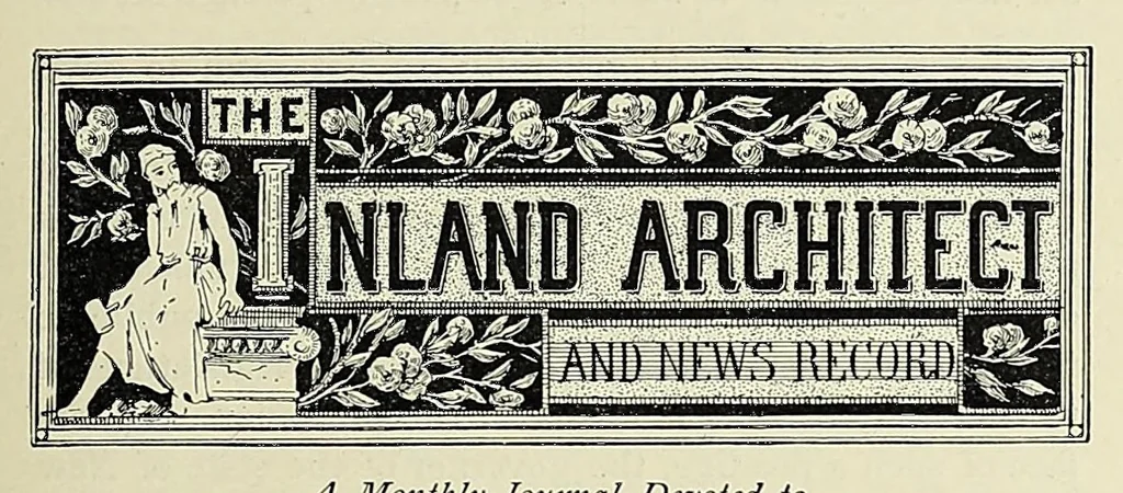 An illustration from The Inland architect and news record, 1887, leaf 101
