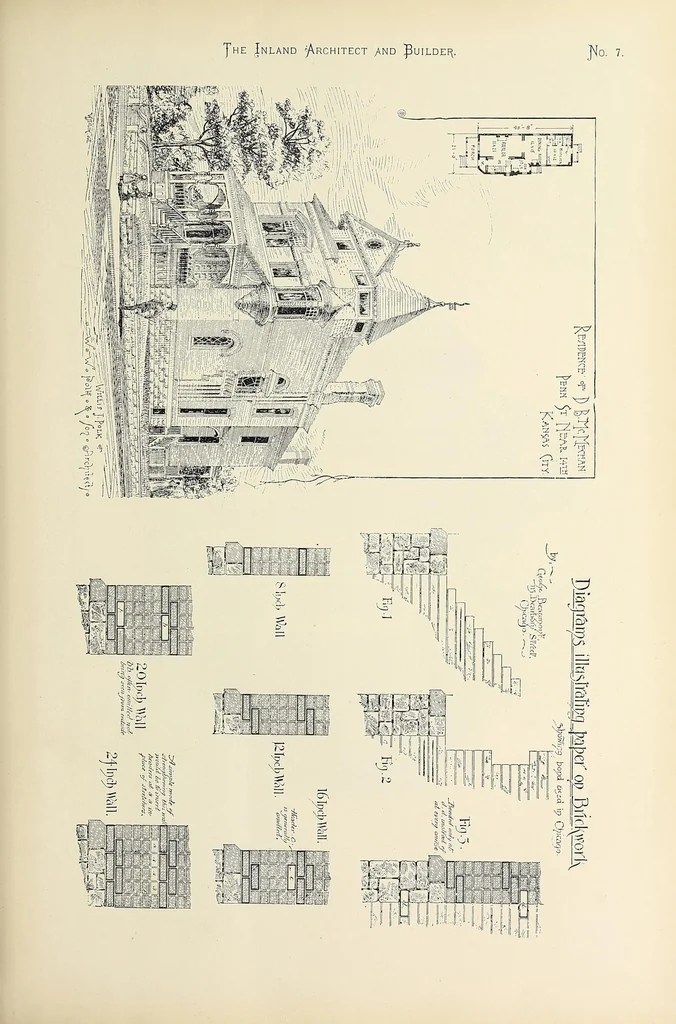 An illustration from The Inland architect and builder, 1883, leaf 127