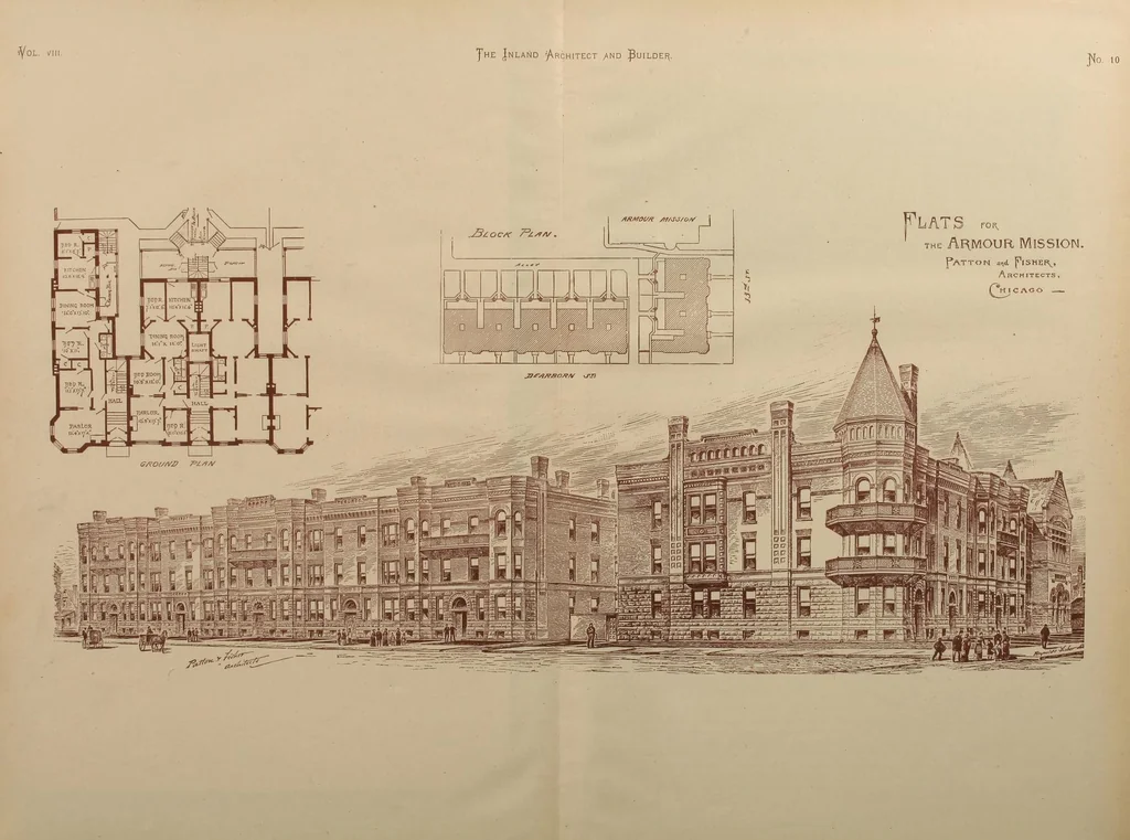 An illustration from The Inland architect and builder, 1883, leaf 419