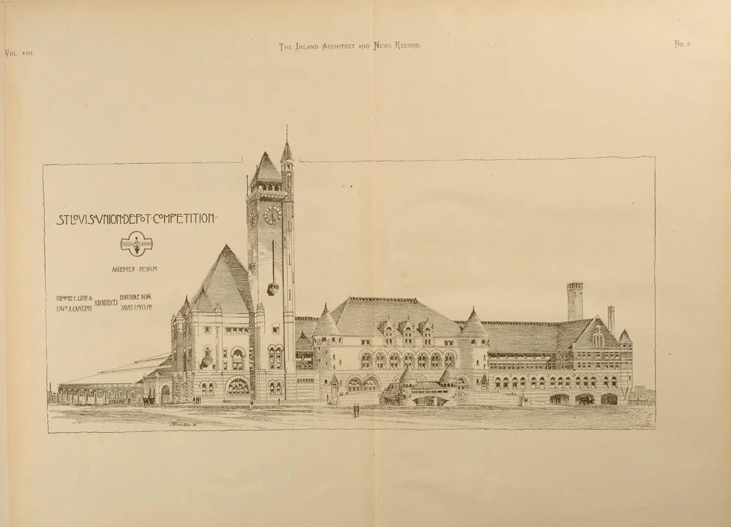 An illustration from The Inland architect and news record, 1887, leaf 195