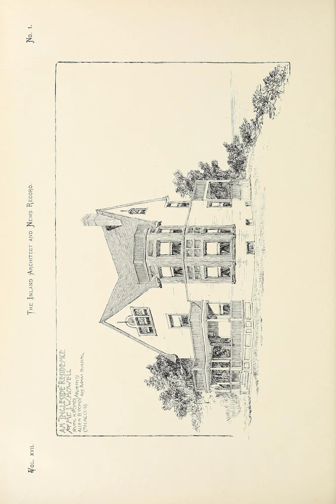 An illustration from The Inland architect and news record, 1887, leaf 26