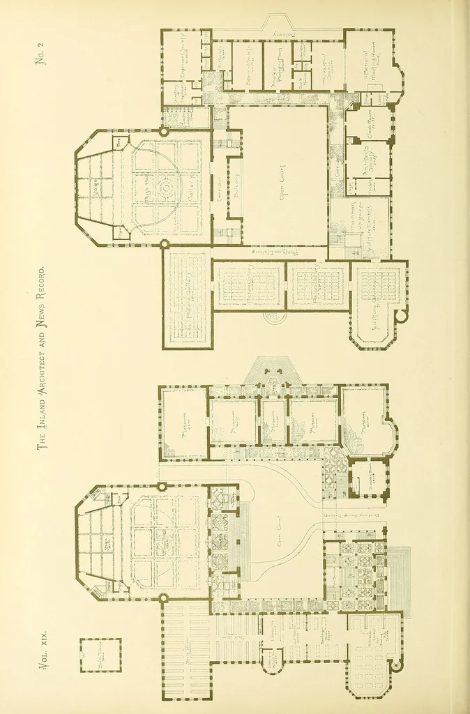 An illustration from The Inland architect and news record, 1887, leaf 98