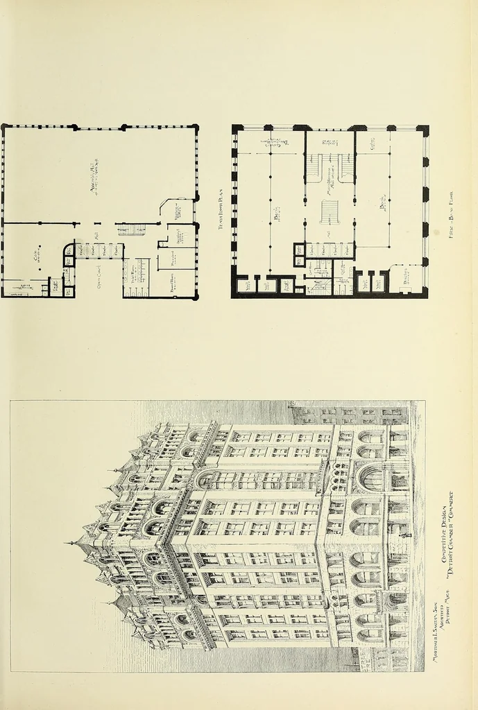 An illustration from The Inland architect and news record, 1887, leaf 243
