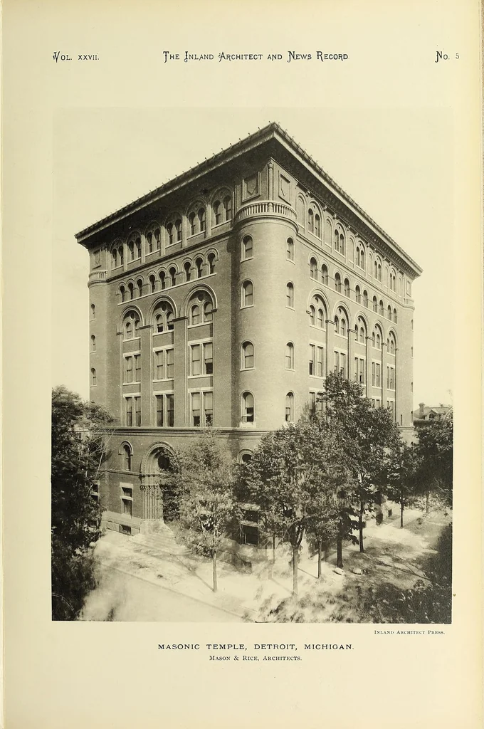 An illustration from The Inland architect and news record, 1887, leaf 197