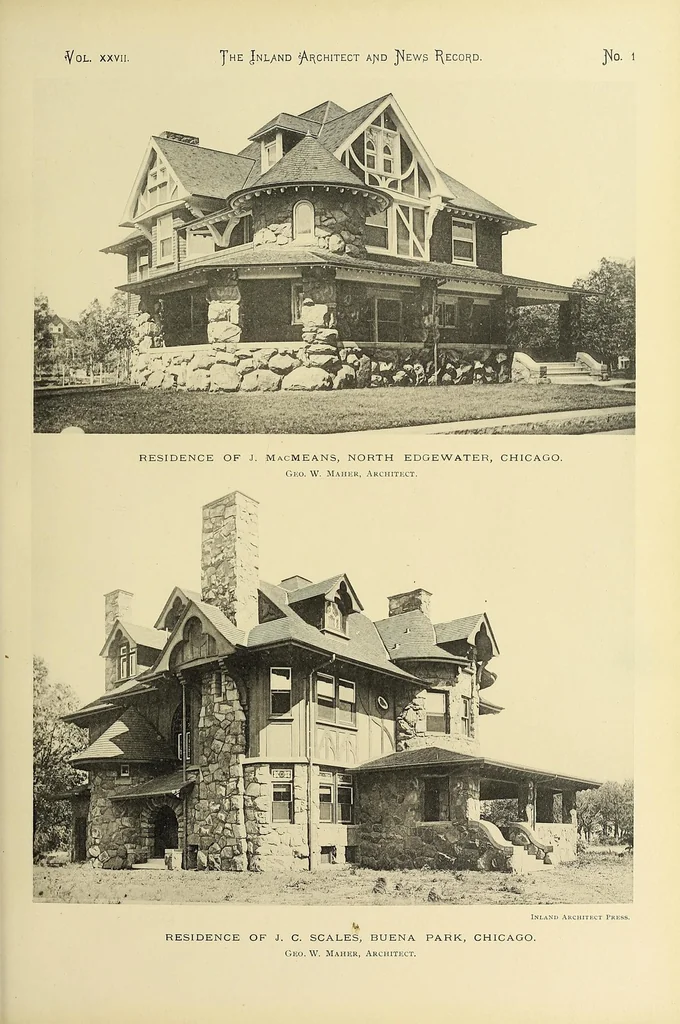 An illustration from The Inland architect and news record, 1887, leaf 33