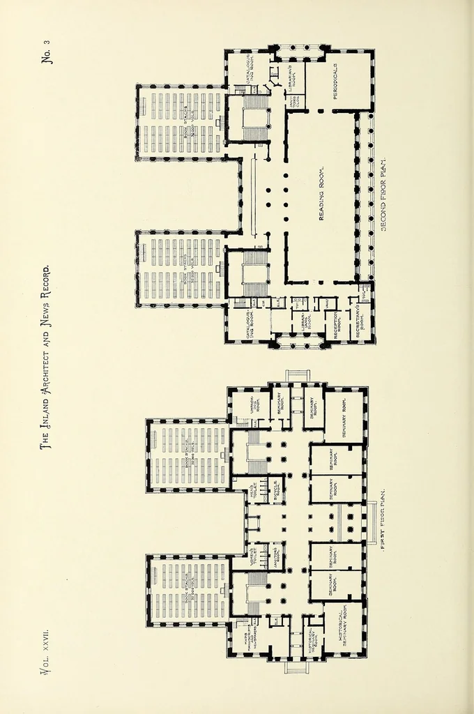 An illustration from The Inland architect and news record, 1887, leaf 96