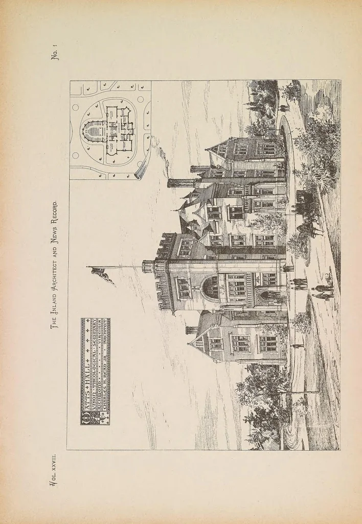 An illustration from The Inland architect and news record, 1887, leaf 18