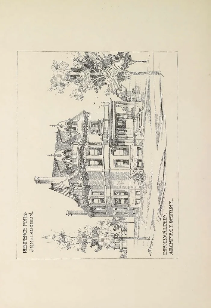 An illustration from The Inland architect and news record, 1887, leaf 33