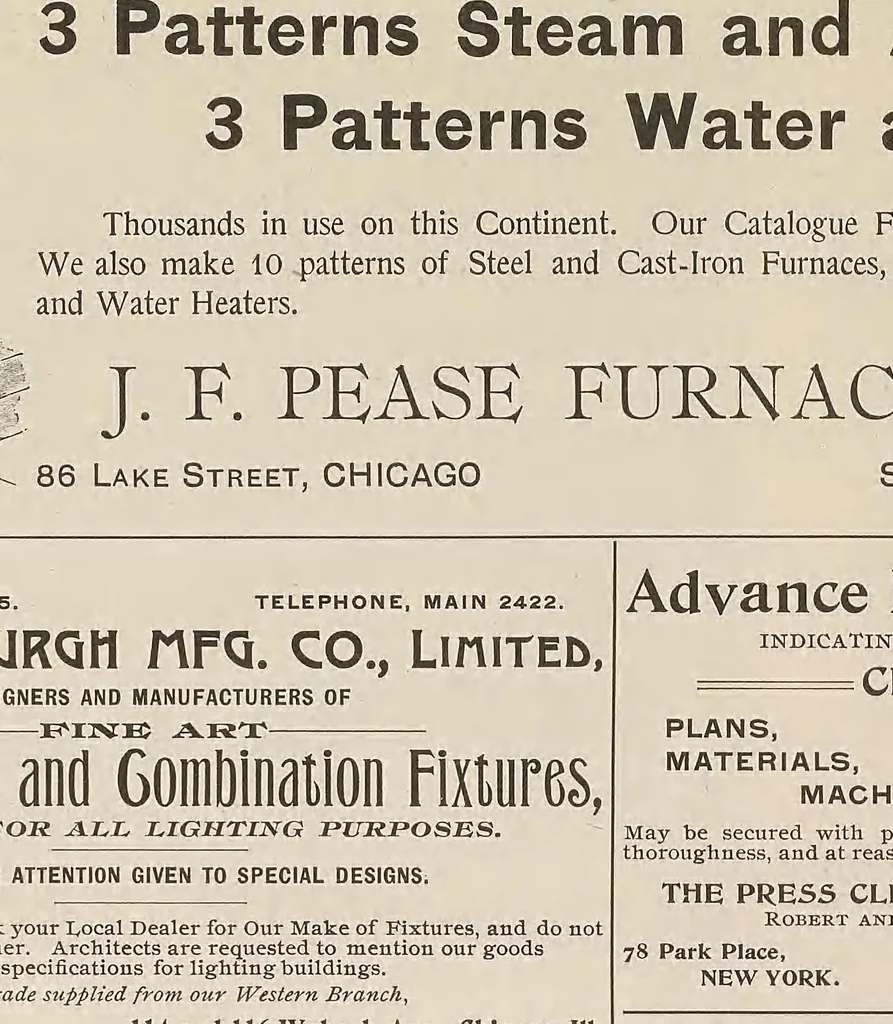 An illustration from The Inland architect and news record, 1887, leaf 5