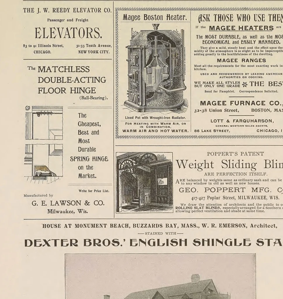 An illustration from The Inland architect and news record, 1887, leaf 52