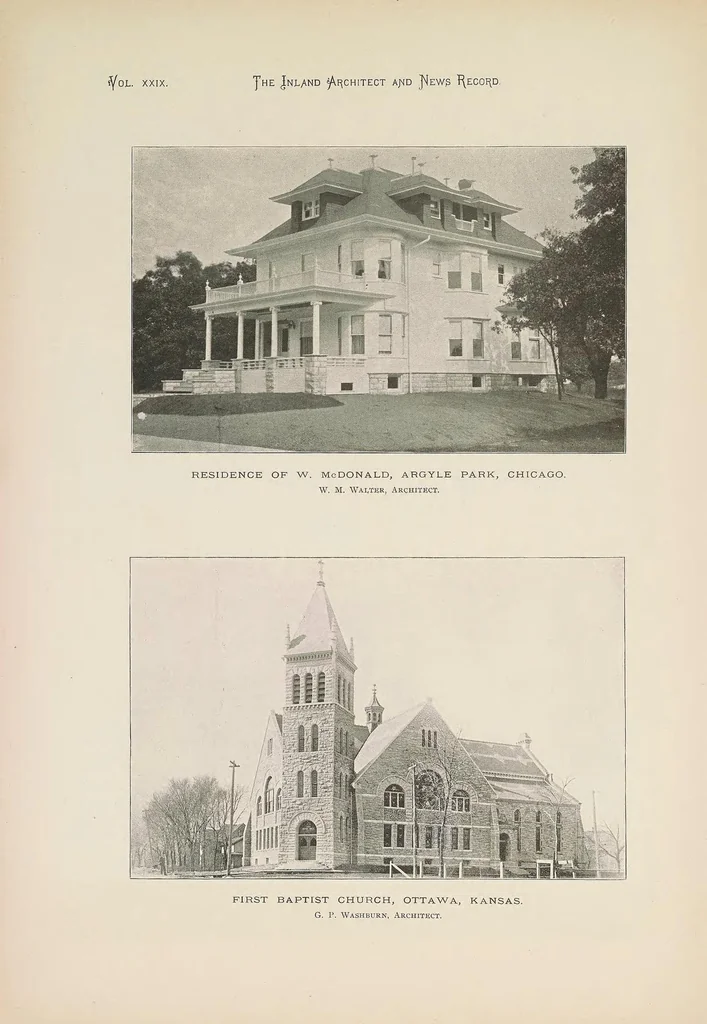 An illustration from The Inland architect and news record, 1887, leaf 18