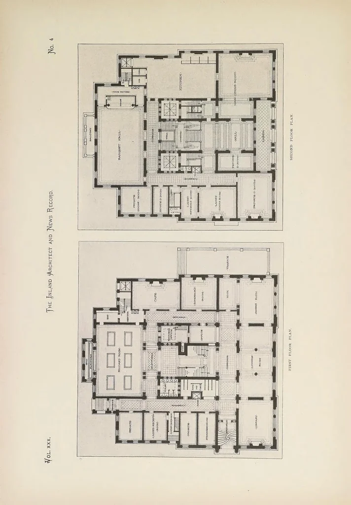 An illustration from The Inland architect and news record, 1887, leaf 22