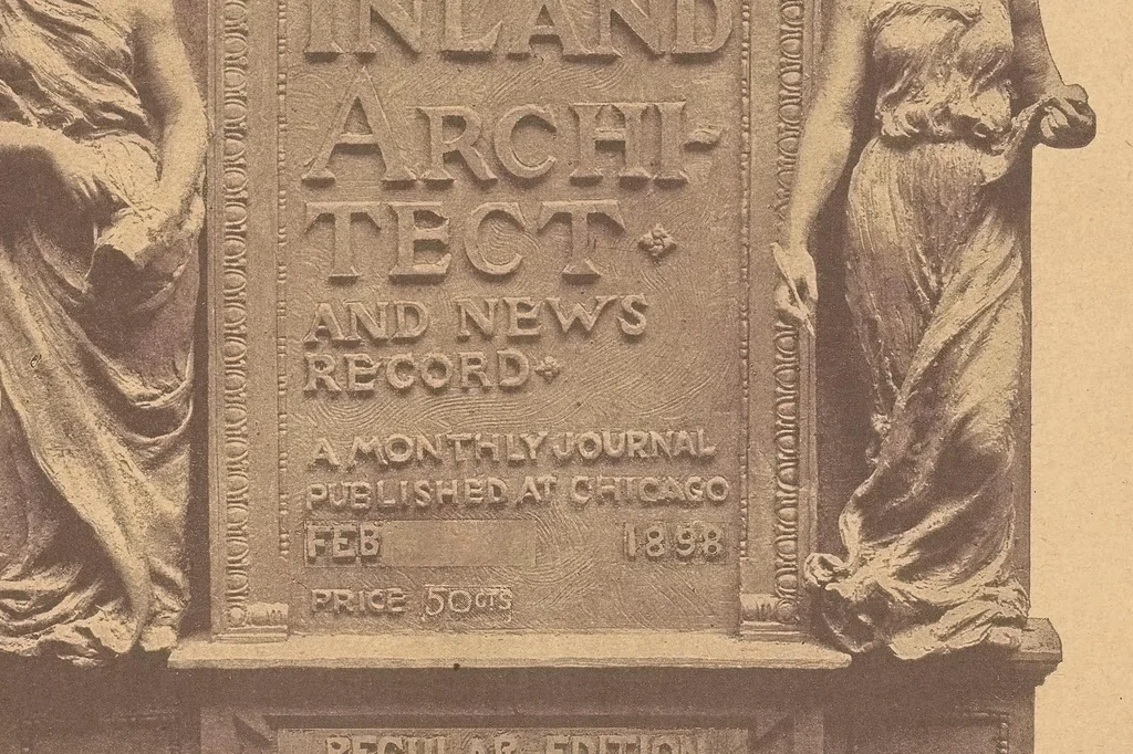An illustration from The Inland architect and news record, 1887, leaf 1