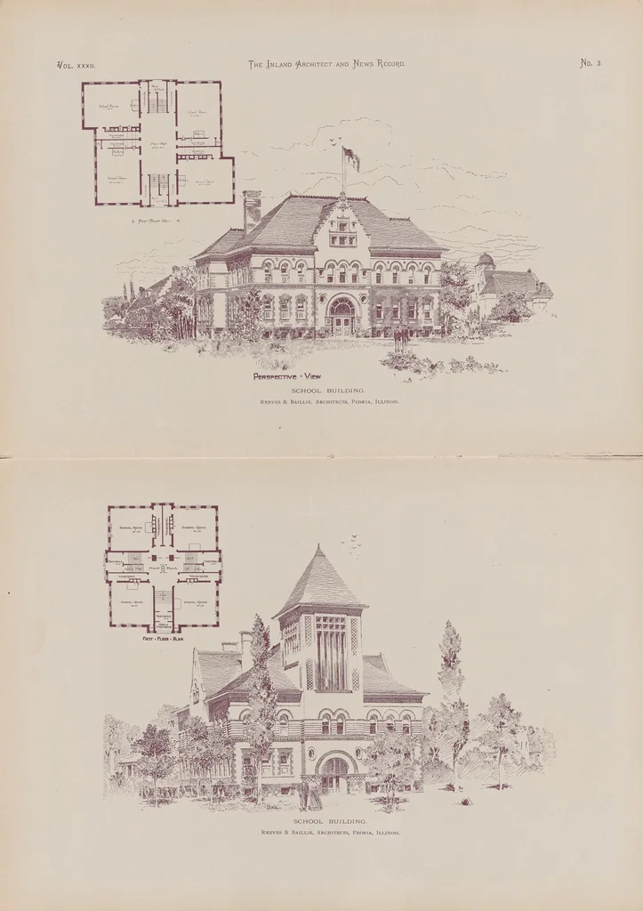 An illustration from The Inland architect and news record, 1887, leaf 36