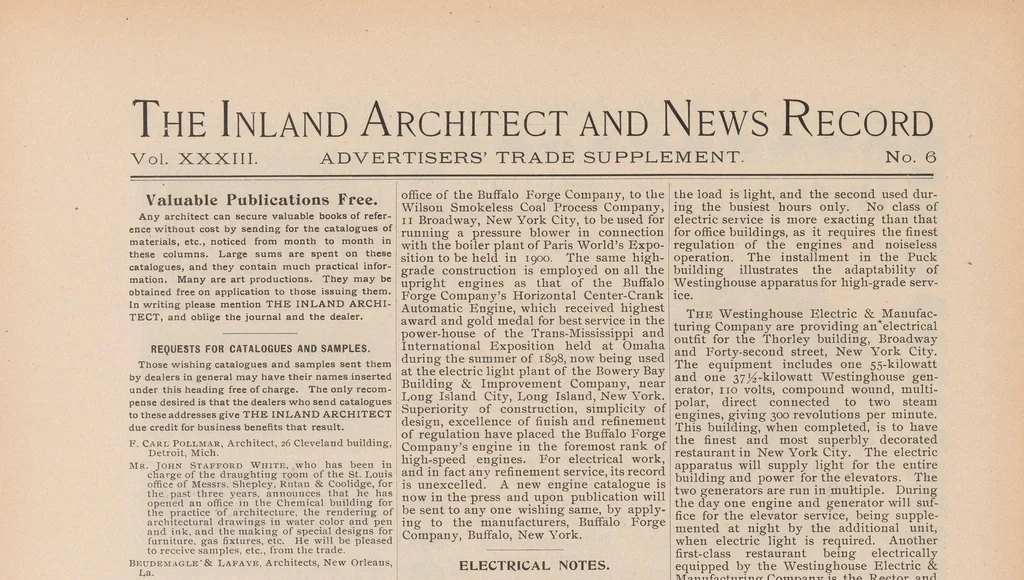 An illustration from The Inland architect and news record, 1887, leaf 50