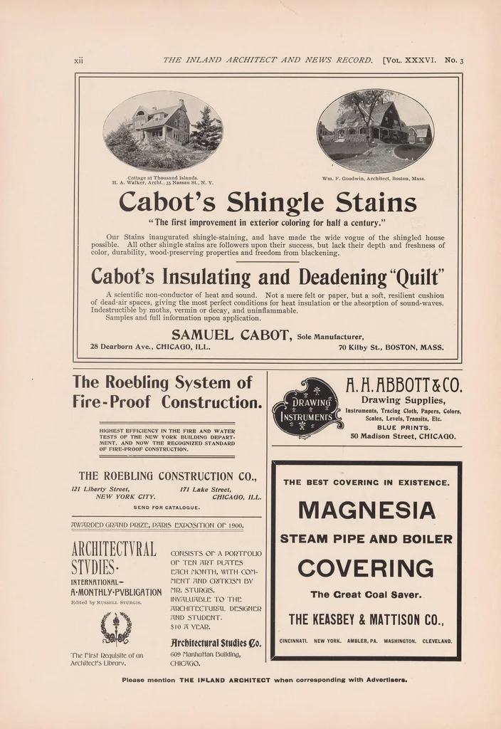An illustration from The Inland architect and news record, 1887, leaf 12