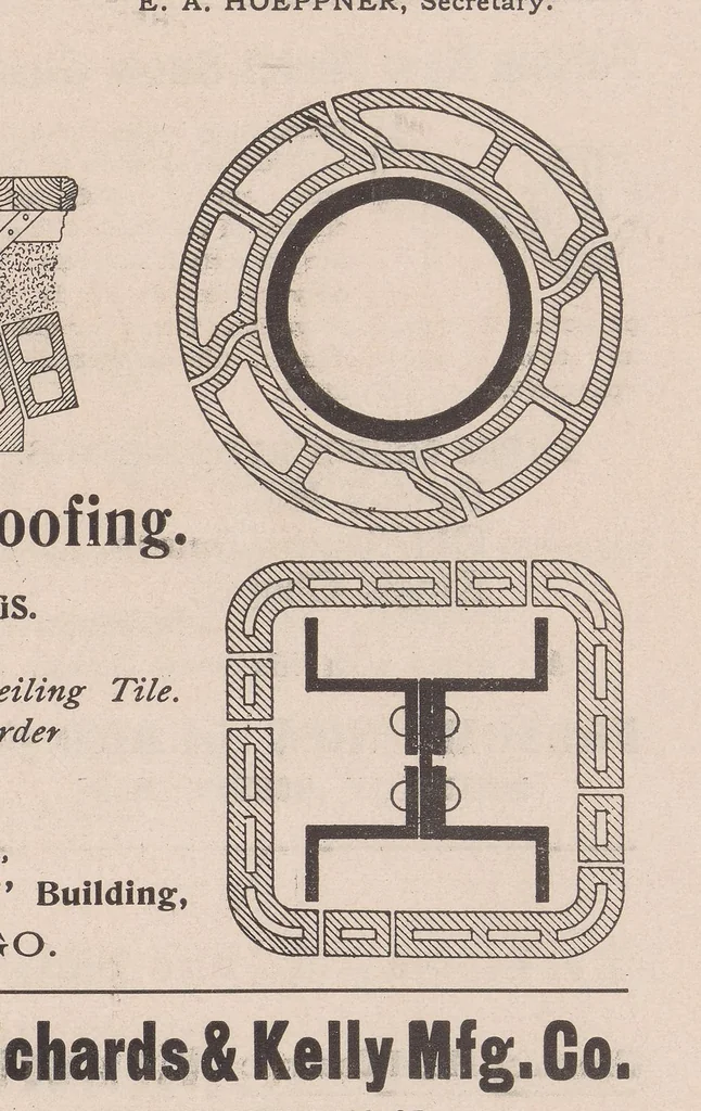 An illustration from The Inland architect and news record, 1887, leaf 7