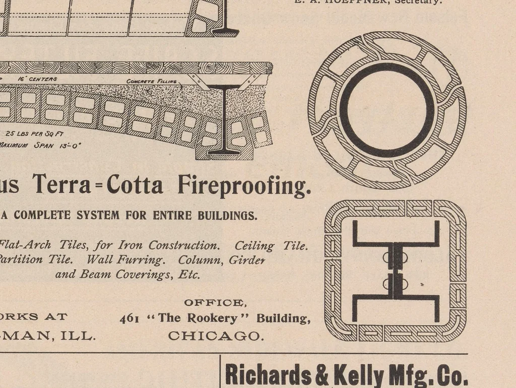 An illustration from The Inland architect and news record, 1887, leaf 7
