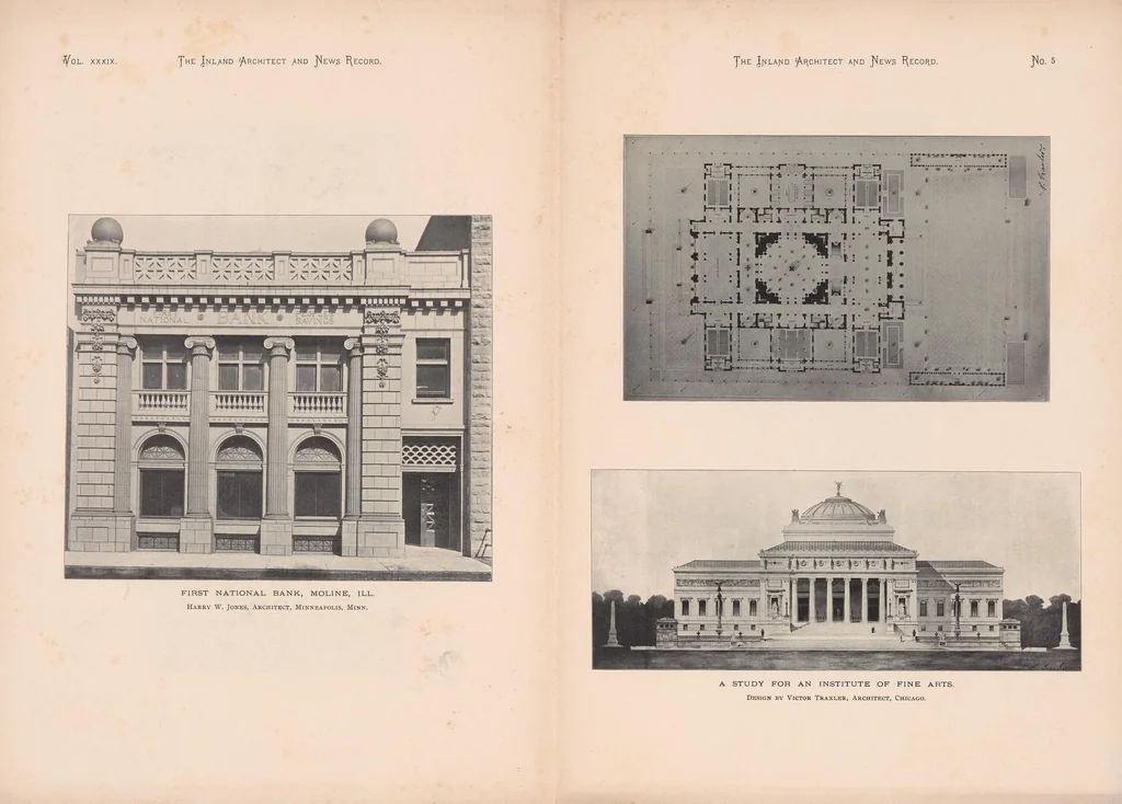 An illustration from The Inland architect and news record, 1887, leaf 13