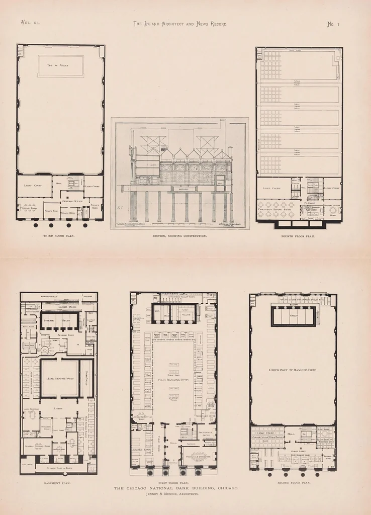 An illustration from The Inland architect and news record, 1887, leaf 13