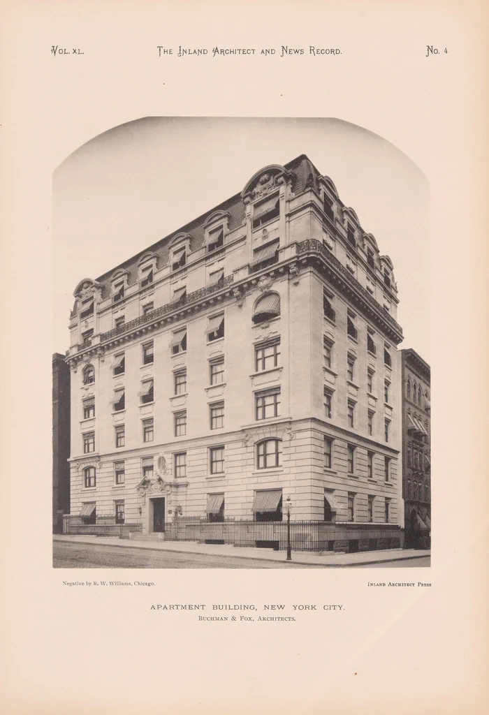 An illustration from The Inland architect and news record, 1887, leaf 29