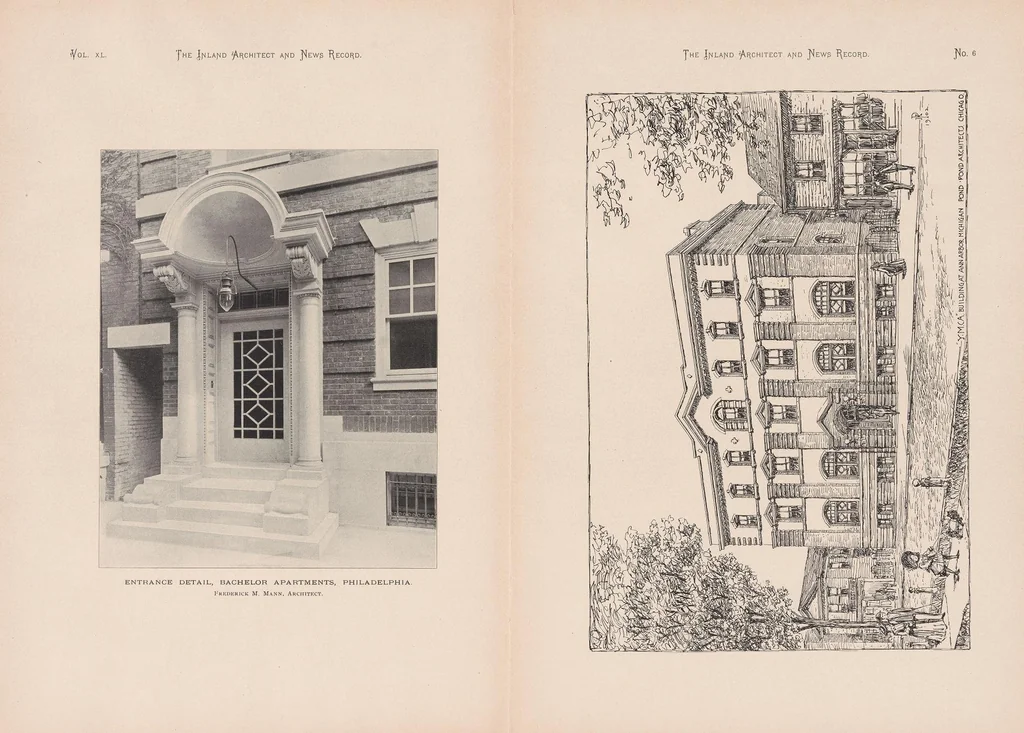 An illustration from The Inland architect and news record, 1887, leaf 15