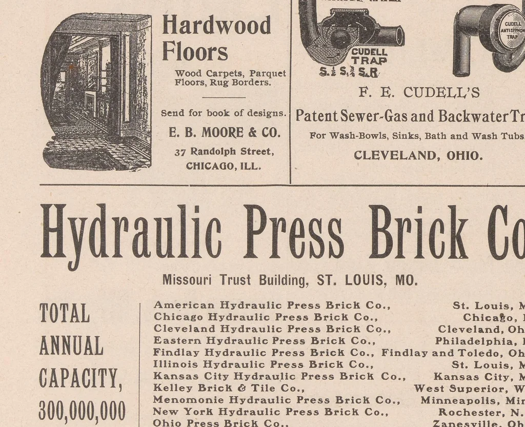 An illustration from The Inland architect and news record, 1887, leaf 6