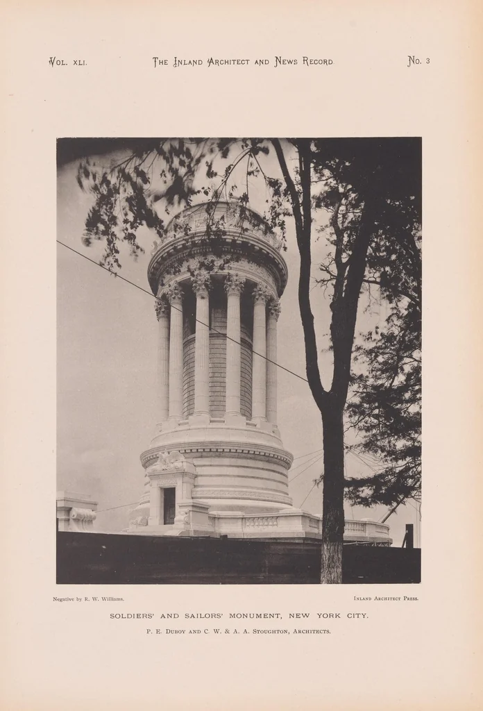 An illustration from The Inland architect and news record, 1887, leaf 27