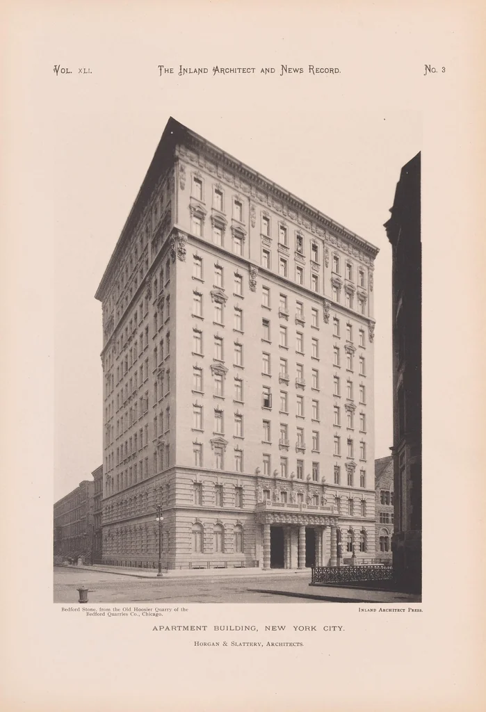 An illustration from The Inland architect and news record, 1887, leaf 39