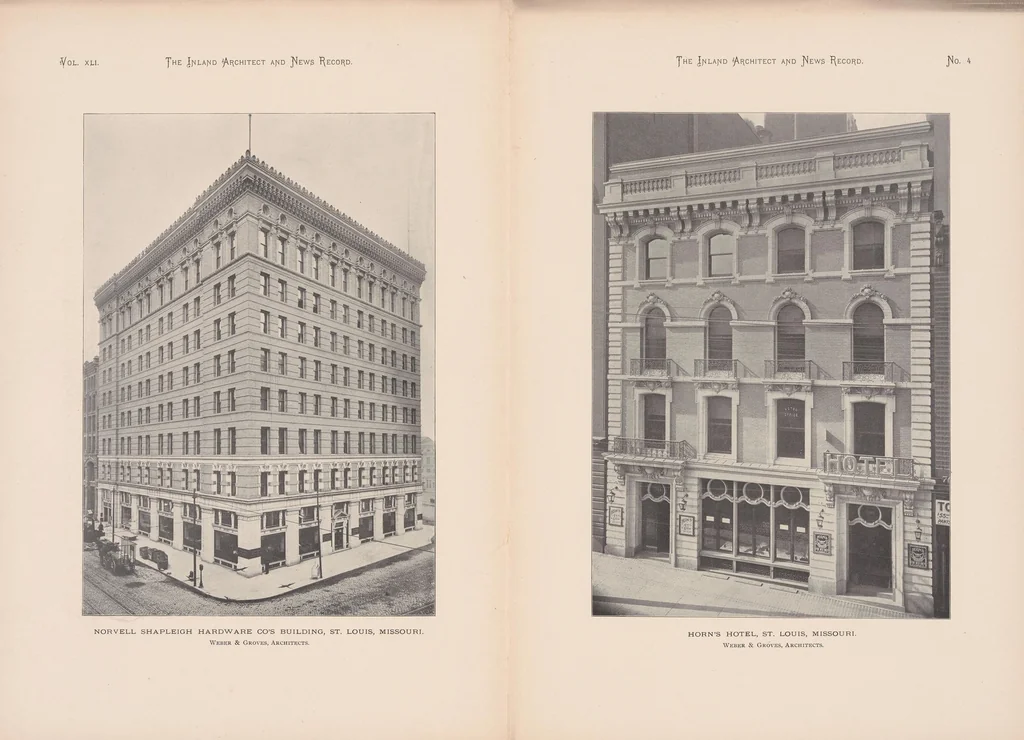 An illustration from The Inland architect and news record, 1887, leaf 23