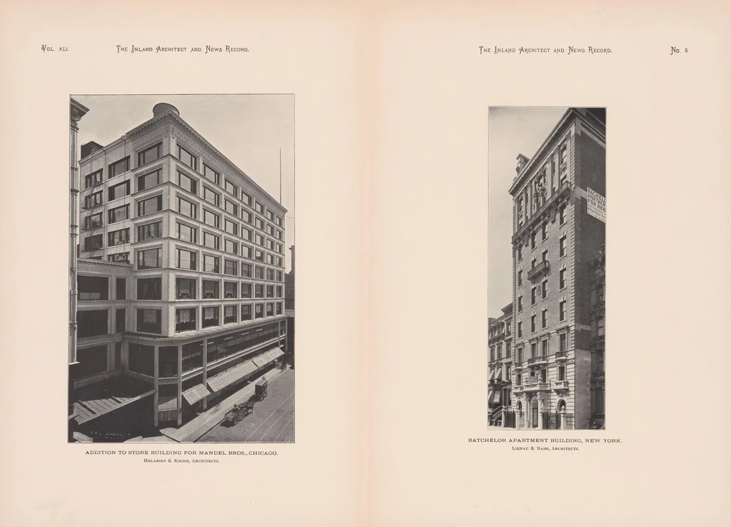 An illustration from The Inland architect and news record, 1887, leaf 17