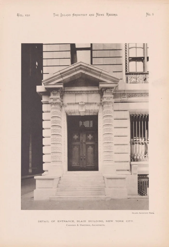 An illustration from The Inland architect and news record, 1887, leaf 29