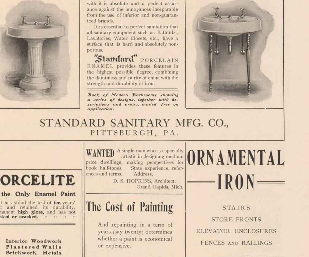 An illustration from The Inland architect and news record, 1887, leaf 5