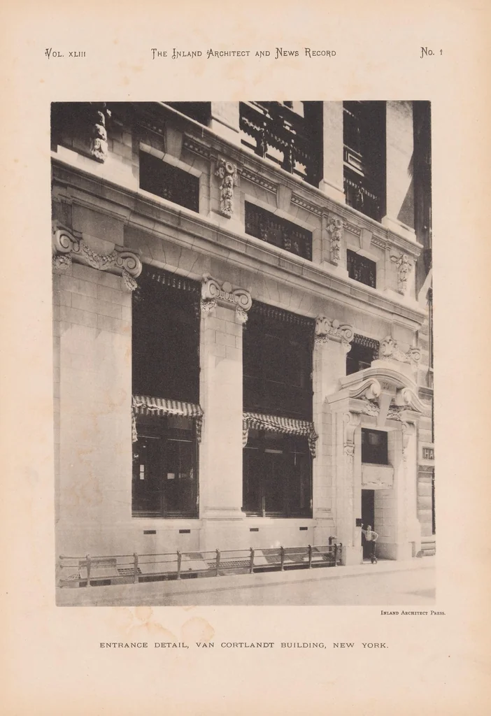 An illustration from The Inland architect and news record, 1887, leaf 25