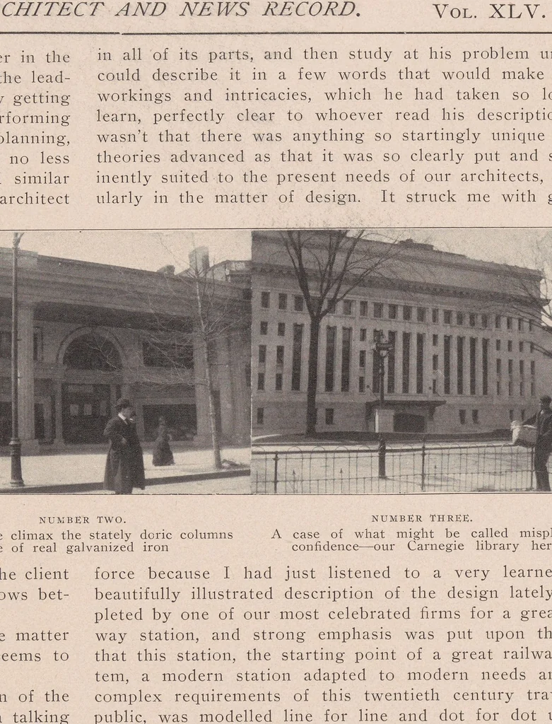An illustration from The Inland architect and news record, 1887, leaf 24