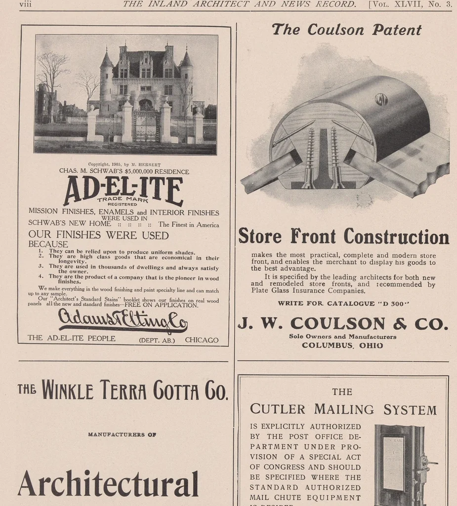An illustration from The Inland architect and news record, 1887, leaf 8