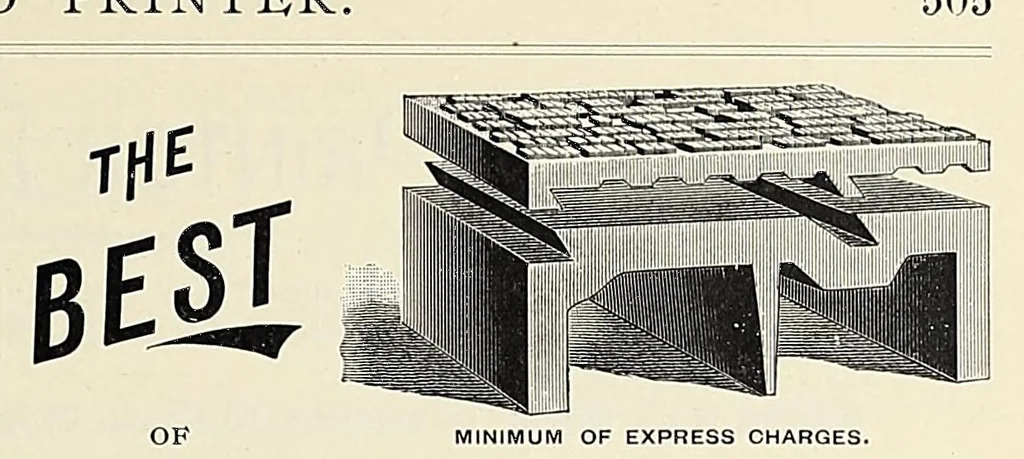 An illustration from The Inland printer, 1883, leaf 423