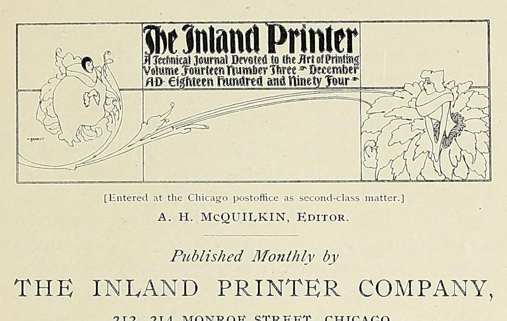 An illustration from The Inland printer, 1883, leaf 663